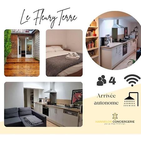 Apartamento Fleuryterre - Grand 2 Pieces Avec Terrasse Deville-les-Rouen Exterior foto