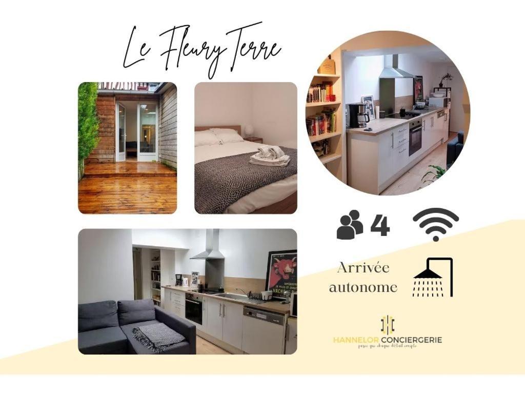 Apartamento Fleuryterre - Grand 2 Pieces Avec Terrasse Deville-les-Rouen Exterior foto